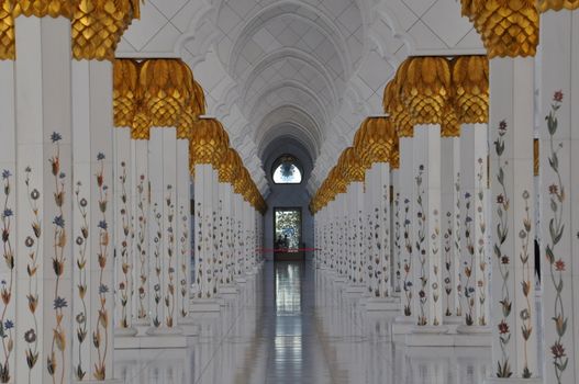 Sheikh Zayed Grand Mosque in Abu Dhabi, UAE