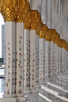 Sheikh Zayed Grand Mosque in Abu Dhabi, UAE