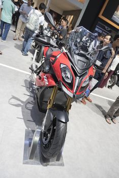 BANGKOK,THAILAND - APRIL 4 : BMW big bike  show on April 4,2015 at the 36th Bangkok international motor show in Thailand.