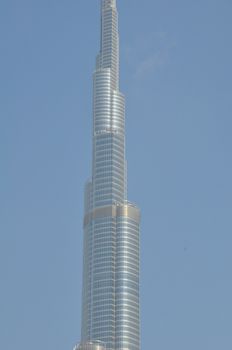 Burj Khalifa in Dubai, UAE. It is currently the tallest building in the world, at 829.84 m (2,723 ft).