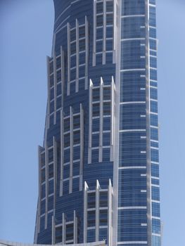 JW Marriott Marquis Dubai, UAE. It is the worlds tallest hotel, a 72-storey, 355 m (1,165 ft) twin-tower skyscraper complex.