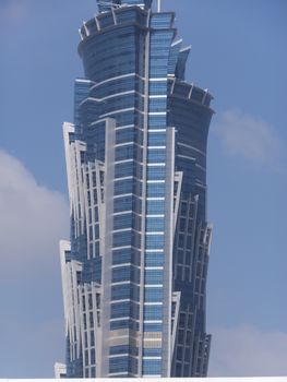 JW Marriott Marquis Dubai, UAE. It is the worlds tallest hotel, a 72-storey, 355 m (1,165 ft) twin-tower skyscraper complex.