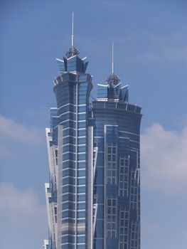 JW Marriott Marquis Dubai, UAE. It is the worlds tallest hotel, a 72-storey, 355 m (1,165 ft) twin-tower skyscraper complex.