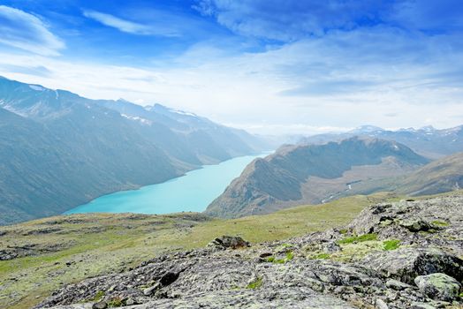 Besseggen Ridge in Jotunheimen National Park, Norway