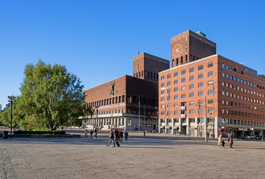 OSLO, NORWAY - OCTOBER 12: Aker Brygge is an area in Oslo, as 4 million visitors a year make Aker Brygge Norway's biggest destination on October 12, 2013 in Oslo, Norway.