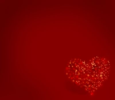 Valentine heart background with copy space