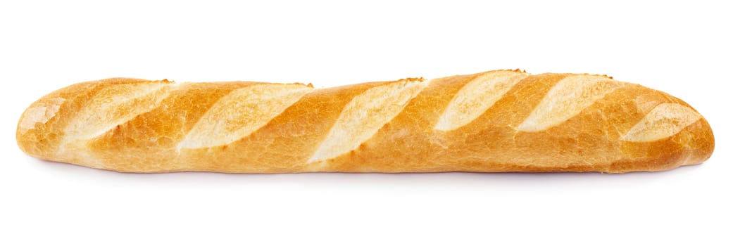 French baguette isolated on white background