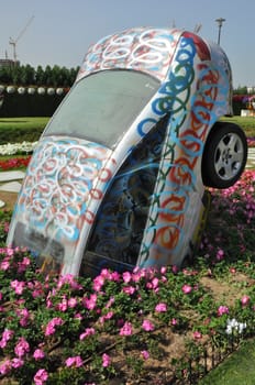 Dubai Miracle Garden in the UAE. It has over 45 million flowers.