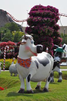 Dubai Miracle Garden in the UAE. It has over 45 million flowers.