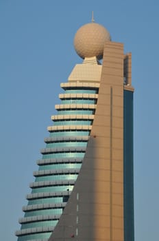 Etisalat Tower 2 in Dubai, UAE. Emirates Telecommunications Corporation (Etisalat) s a UAE based telecommunications services provider.