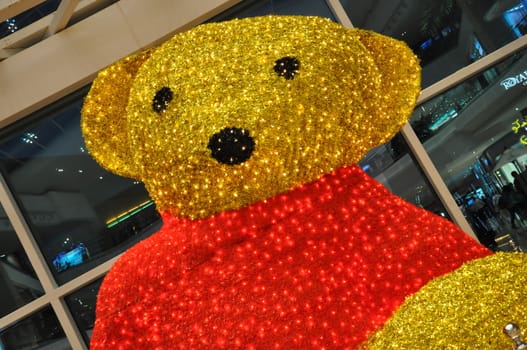 Teddy Bear at Festival Centre Mall in Dubai, UAE, as seen on Feb 8, 2014. Dubai Festival City is the Middle East's largest mixed-use development.