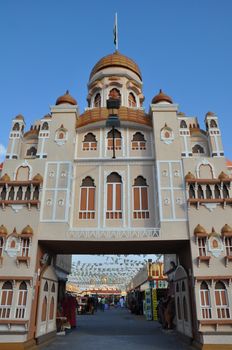 India pavilion at Global Village in Dubai, UAE. It is claimed to be the world's largest tourism, leisure and entertainment project.