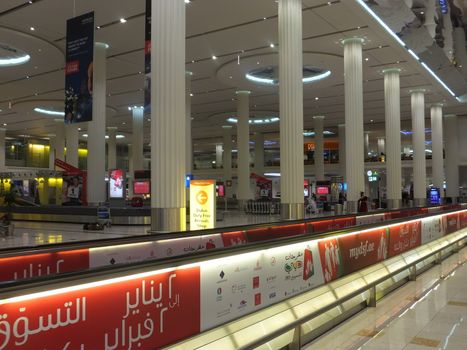 The newer Terminal 3 (Emirates) at Dubai International Airport in the UAE. It is the single largest building in the world by floor space.