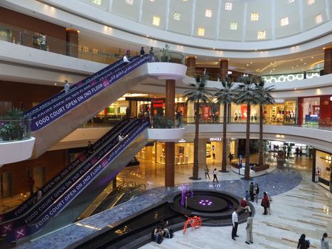 Al Ghurair City Shopping Mall in Dubai, UAE. It is one of Dubais oldest shopping centres and was recently renovated and expanded.