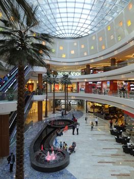 Al Ghurair City Shopping Mall in Dubai, UAE. It is one of Dubais oldest shopping centres and was recently renovated and expanded.