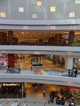 Al Ghurair City Shopping Mall in Dubai, UAE. It is one of Dubais oldest shopping centres and was recently renovated and expanded.