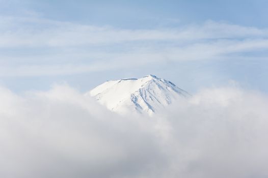 Top of fuji in japan