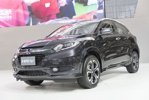 BANGKOK,THAILAND - APRIL 4 : honda hr-v show on April 4,2015 at the 36th Bangkok international motor show in Thailand.