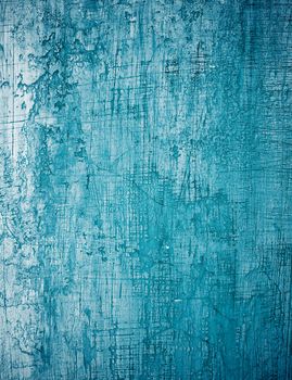 Blue and Grey Obsolete Lined Cement Wall Background closeup. Vertical View