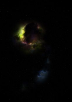 Small part of an infinite star field of space in the Universe. "Elements of this image furnished by NASA".
