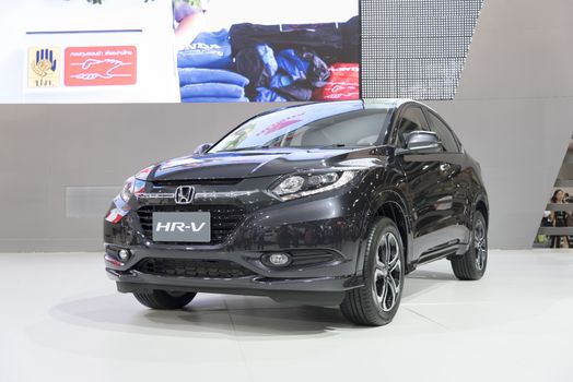 BANGKOK,THAILAND - APRIL 4 : honda hr-v show on April 4,2015 at the 36th Bangkok international motor show in Thailand.