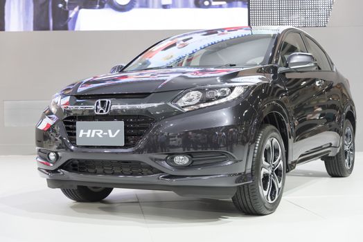 BANGKOK,THAILAND - APRIL 4 : honda hr-v show on April 4,2015 at the 36th Bangkok international motor show in Thailand.