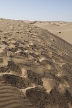 Landscapes in the desert, wonderful saturated travel theme