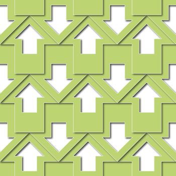 abstract illustration background or texture green arrows pattern