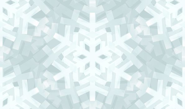 Awesome Shiny Silver Light Snowflakes Seamless Pattern for Winter or Christmas Desing.