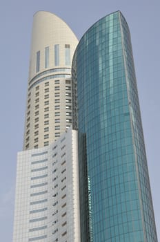 Ascott Park Place in Dubai, UAE. The tower is one of the tallest buildings in Dubai.