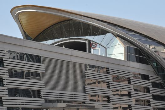 Dubai Metro Terminal in UAE. Dubai Metro is a driverless network. Guinness World Records declared it the worlds longest fully automated metro network.