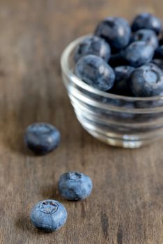 black currant on wooden table