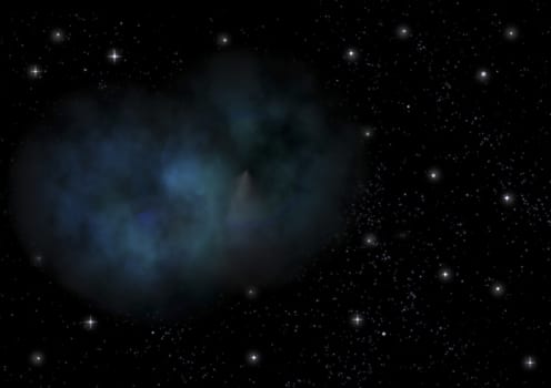 Star field in space a nebulae and a gas congestion. "Elements of this image furnished by NASA".