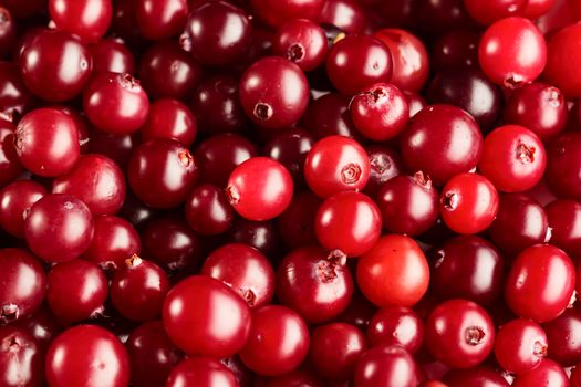 Fresh ripe cranberries background