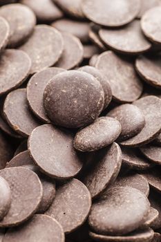 Ingredients for preparation of artigianal chocolate bar with dried fruits