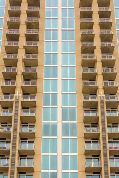 balconies array on an apartment building