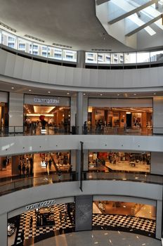 Bloomingdales at Dubai Mall in Dubai, UAE. The mall is the world's largest shopping mall based on total area and 6th largest by gross leasable area.