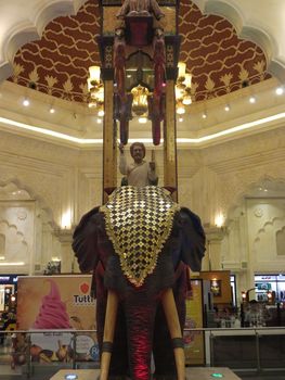 India Court at Ibn Battuta Mall in Dubai, UAE. It is the worlds largest themed shopping mall and consists of six courts.
