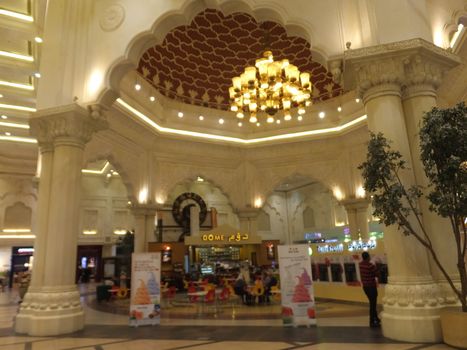India Court at Ibn Battuta Mall in Dubai, UAE. It is the worlds largest themed shopping mall and consists of six courts.