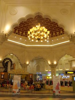 India Court at Ibn Battuta Mall in Dubai, UAE. It is the worlds largest themed shopping mall and consists of six courts.