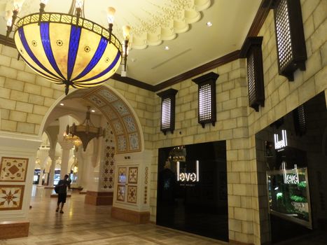 The Souk at Dubai Mall in Dubai, UAE. The mall is the world's largest shopping mall based on total area and 6th largest by gross leasable area.
