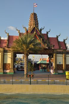 Thailand pavilion at Global Village in Dubai, UAE. It is claimed to be the world's largest tourism, leisure and entertainment project.