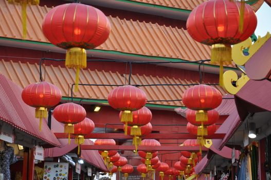 China pavilion at Global Village in Dubai, UAE. It is claimed to be the world's largest tourism, leisure and entertainment project.