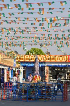 India pavilion at Global Village in Dubai, UAE. It is claimed to be the world's largest tourism, leisure and entertainment project.