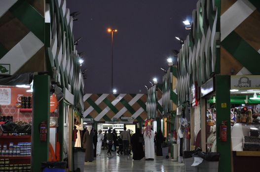 Kingdom of Saudi Arabia pavilion at Global Village in Dubai, UAE. It is claimed to be the world's largest tourism, leisure and entertainment project.
