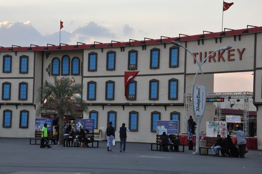 Turkey pavilion at Global Village in Dubai, UAE. It is claimed to be the world's largest tourism, leisure and entertainment project.