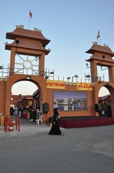 Vietnam pavilion at Global Village in Dubai, UAE. It is claimed to be the world's largest tourism, leisure and entertainment project.