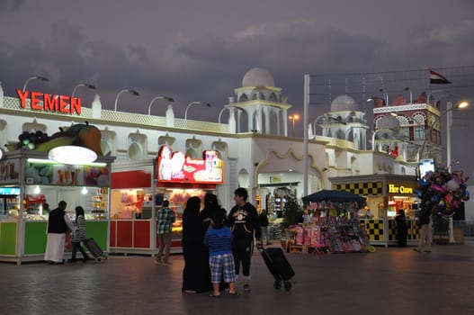 Yemen pavilion at Global Village in Dubai, UAE. It is claimed to be the world's largest tourism, leisure and entertainment project.