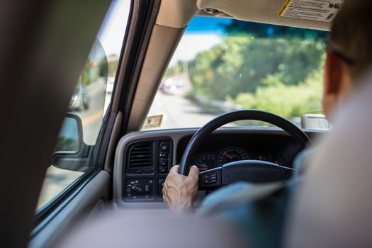 Driving a car