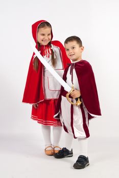 Red Riding Hood, and the little prince with sword